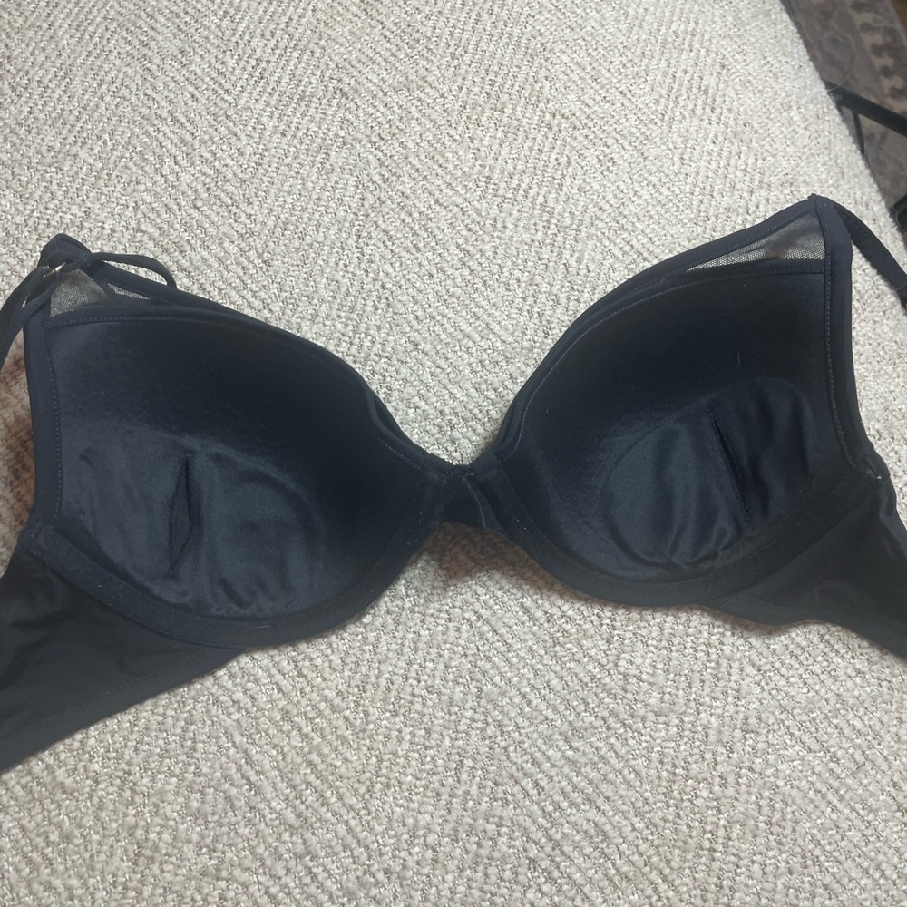Thirdlove 24/7 Classic Uplift black Plunge Bra with mesh - Picture 11 of 15
